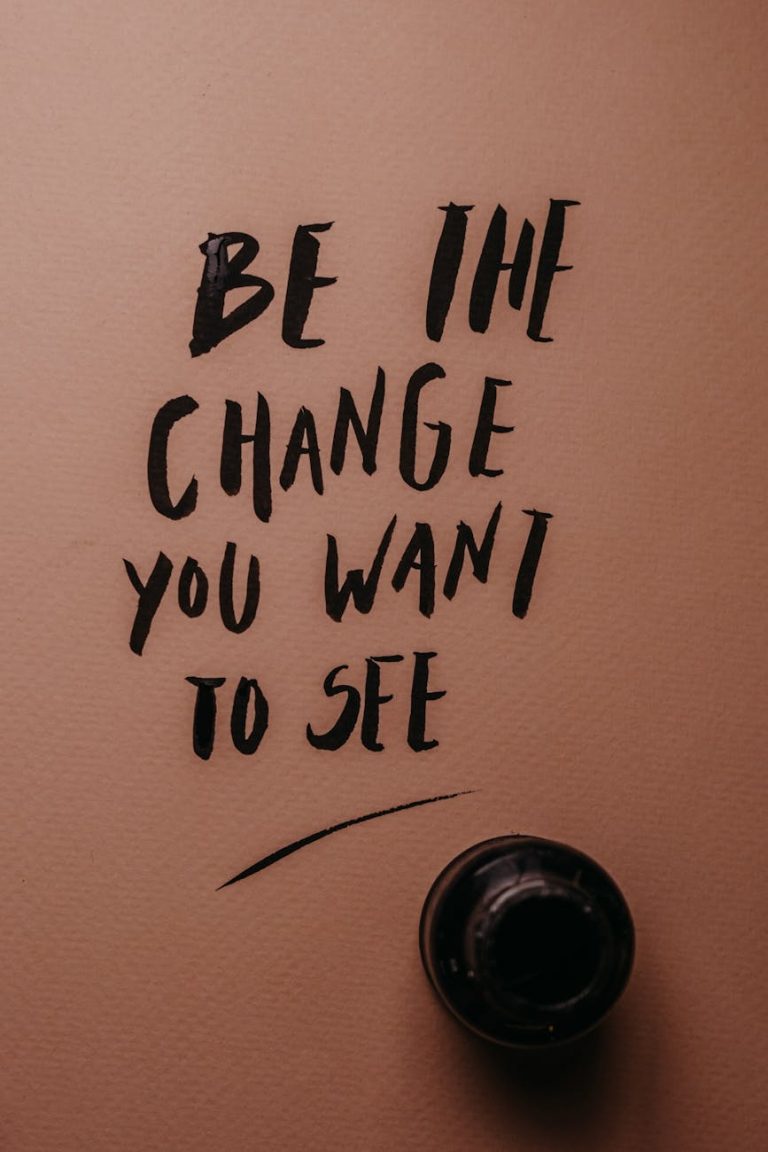 hand lettering using black ink